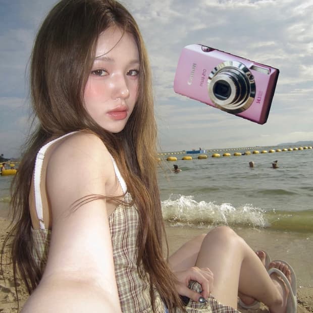 (핑크희귀템) 캐논 익서스 210 디지털카메라