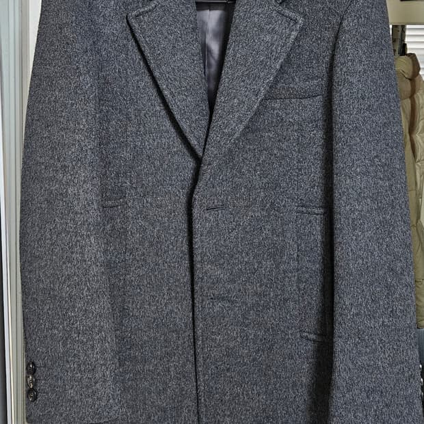 벨리에 버티컬 싱글 캐시미어코트 차콜 M