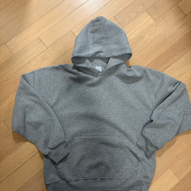 90s 러셀 후드티 그레이