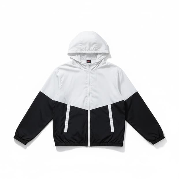 나이키 바람막이 화이트/블랙 후드집업