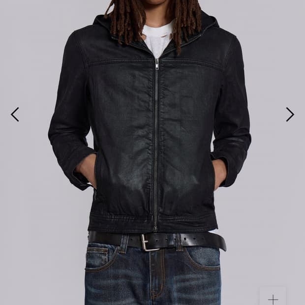 Jaded london Bedrock Waxed Hooded Denim 