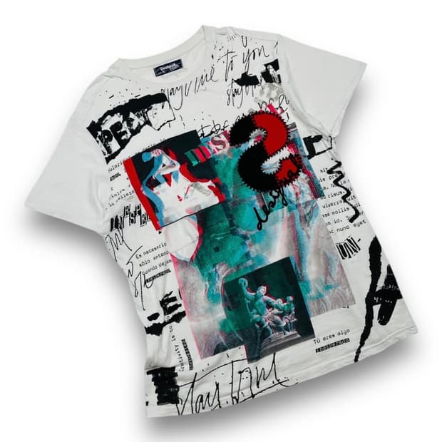 데시구알 S 매니악 동상 그래픽 아트 반팔 티셔츠