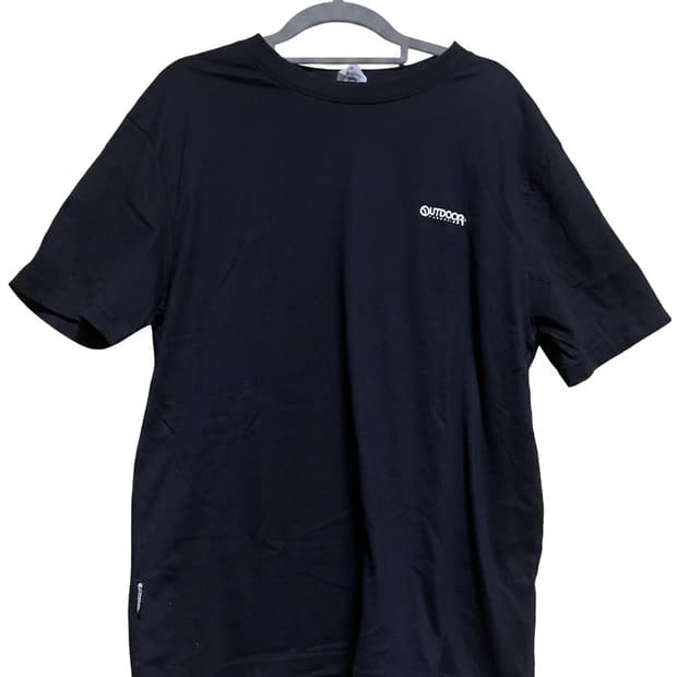  OUTDOOR 블랙 반팔티 