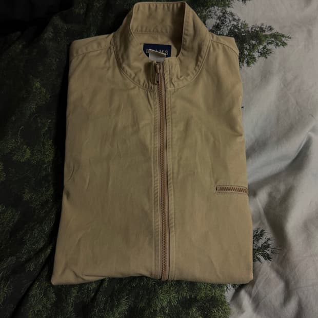 빔즈 집업 셔츠 M 베이지