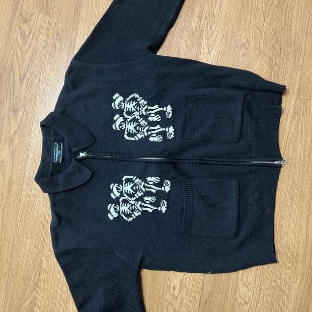 고스트 하우스 니트 집업