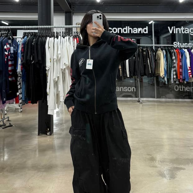 밴슨 스컬 후드집업