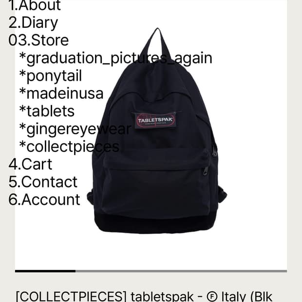 테프스토어X컬렉트피시스 tabletspak -  Italy (Blk Co