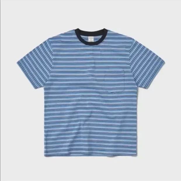 카키스 보더티 Border S/S Tee Blue 2사이즈