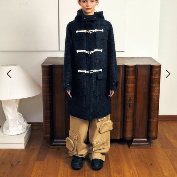 Loerails 로레일즈 모헤어 울 더플 코트