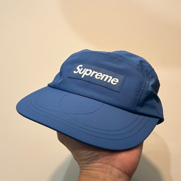 Superme 슈프림 고어텍스 팩라이트 롱 빌 캠프캡 블루