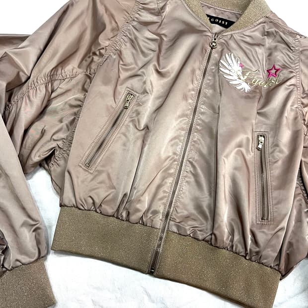 에고이스트 금장 갸루 봄버 자켓