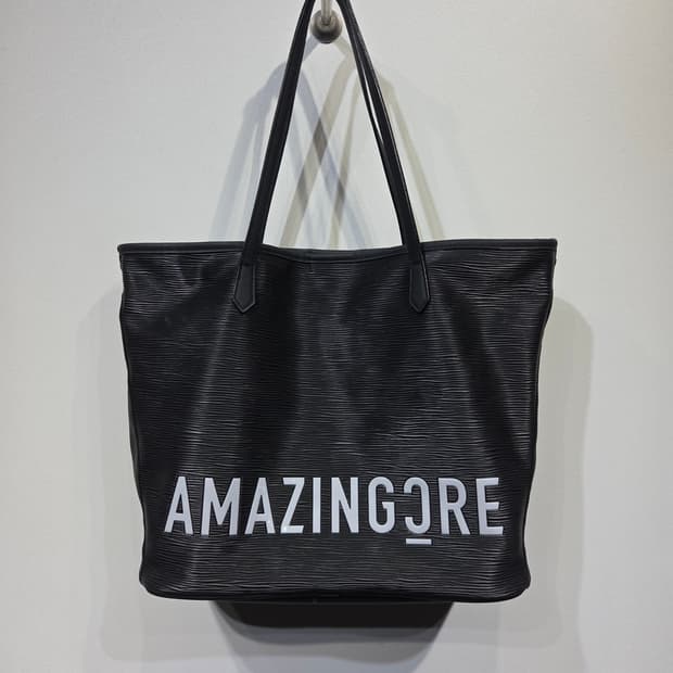 AMAZINGCRE 어메이징크리 알렉스 스컬 빅로고 토트백