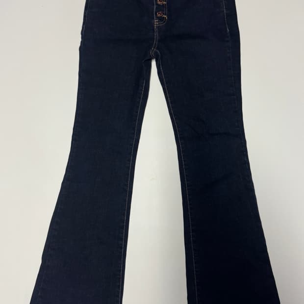 여성 Guess 게스 진청 생지 부츠컷 버튼 데님팬츠 29.1인치