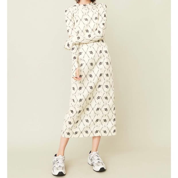 기준 kijun 와일드로즈 슬립 롱원피스 S사이즈 택달린새제품