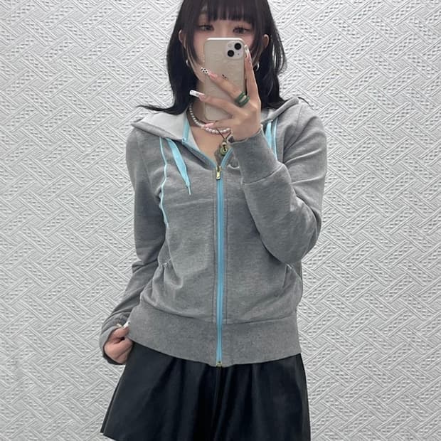 푸마 빈티지 Y2K 러블리힙 드레이프 셔링 후드집업 M C11154