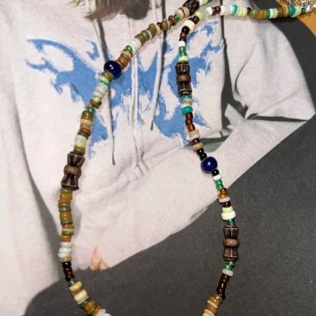 빈티지 비즈 보헤미안 목걸이 /  bohemian necklace