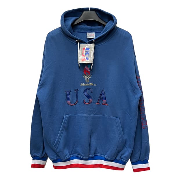 90s USA 1996 애틀랜타 올림픽 데드스탁 빈티지 후드티 L