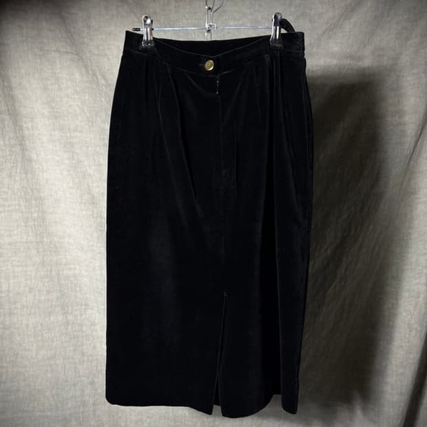 CELINE Velvet Skirt 
