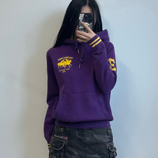 폴로 랄프로렌 빅포니 네이비 써멀 후드티