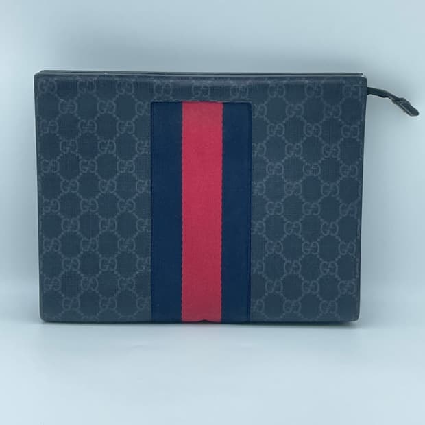 [ 정품 ] 구찌 웹 삼선 GG 수프림 클러치백, 최저가 