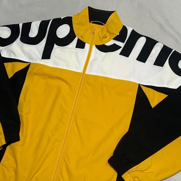 XL 슈프림 숄더 로고 트랙 자켓