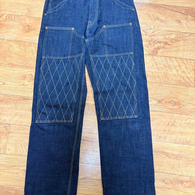 [32]트로피클로딩 1606 더블니 스탠다드 더트 데님