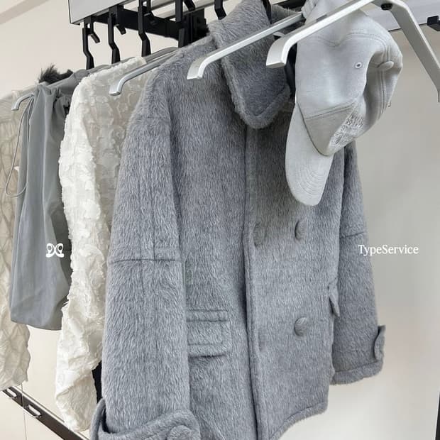 타입서비스웹 하프 코트 네이비