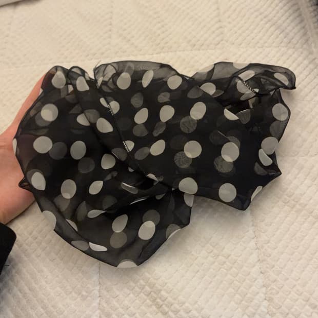 빈티지 도트 스카프