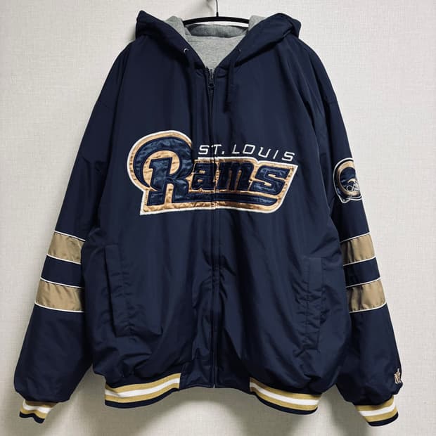 NFL St. Louis Rams 세인트 루이스 리버시블 자켓