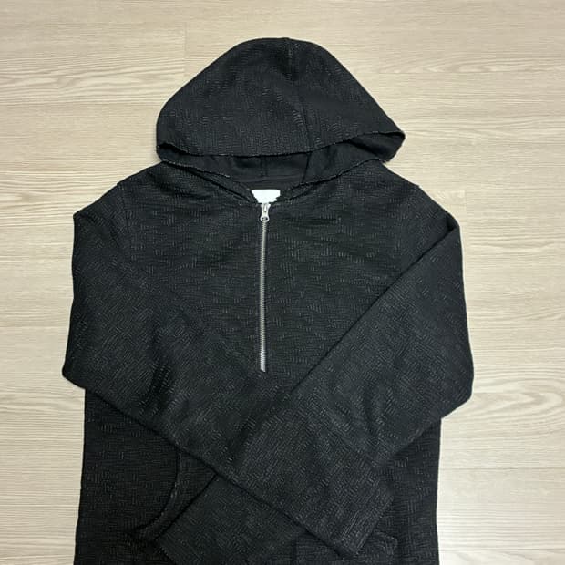 모노프리베 텍스처 후드집업 블랙1사이즈