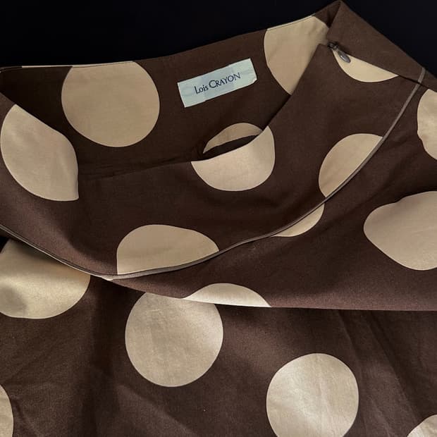 빈티지 도트 스커트