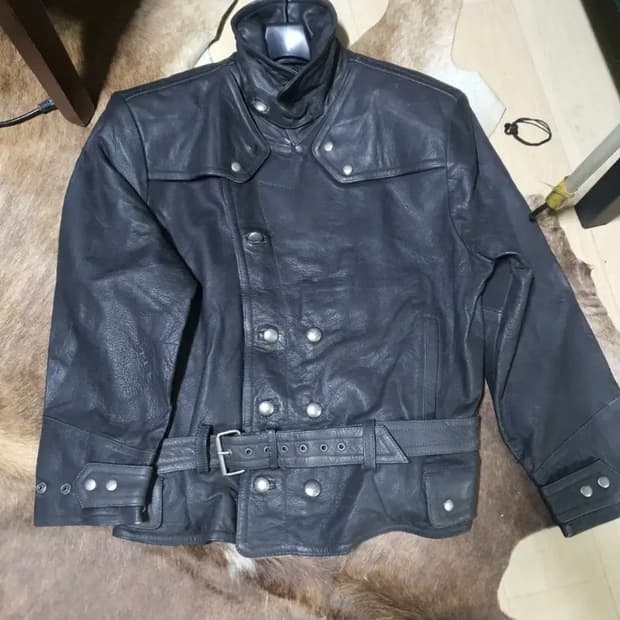 독일 폴리스 경찰 모토사이클 레더자켓