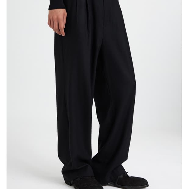 유스 하이웨스트 벨트 팬츠 L