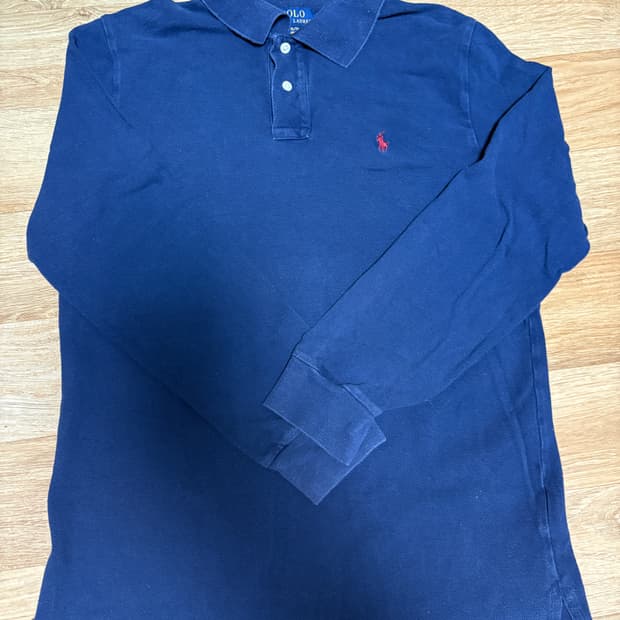 폴로 긴팔티 네이비