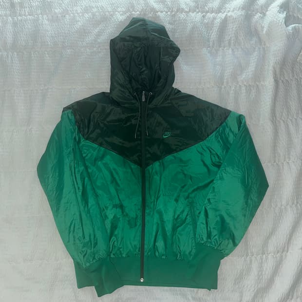 나이키 원드러너 후드 바람막이 그린
