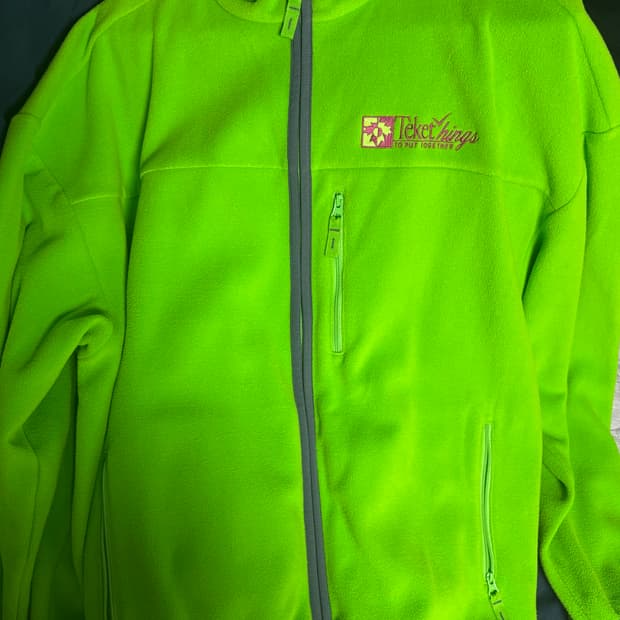 테켓 코코 플리스 자켓 그린