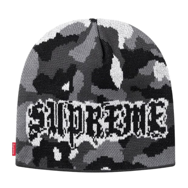 슈프림 파리 카모 비니 스노우 카모 - 20FW