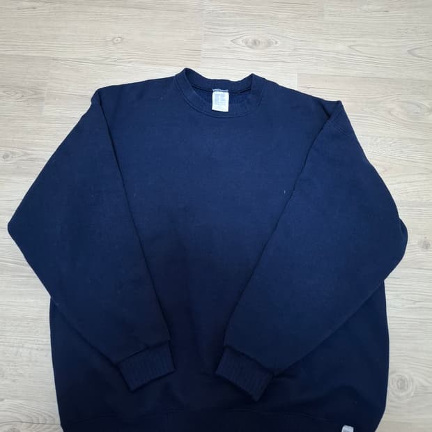 XL 러셀 90s 애슬레틱 네이비 맨투맨 티셔츠