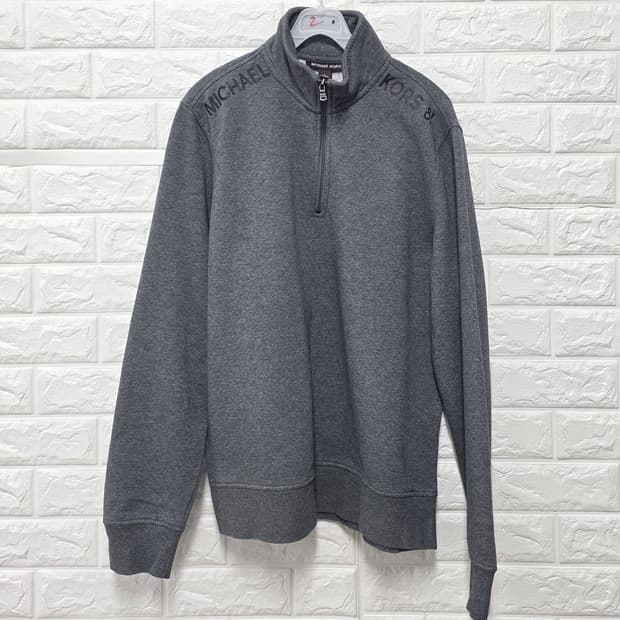택포_ 마이클 코어스 반집업 맨투맨 L 차콜