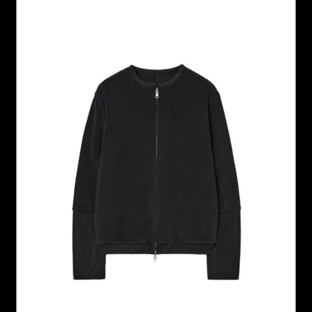 해칭룸 리버시블 레이어 가디건 블랙