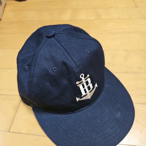 반츠 앵커 로고 코튼 트윌 빈티지 베이스 볼캡 네이비