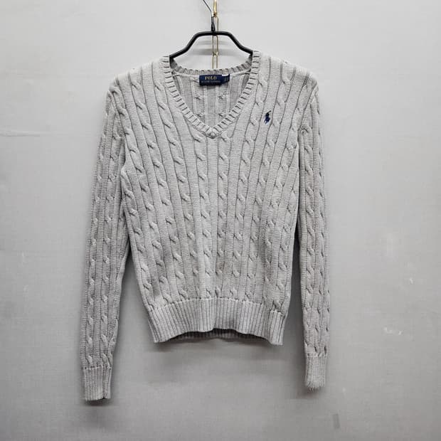 폴로랄프로렌 꽈배기 로고 코튼 니트 S(S)