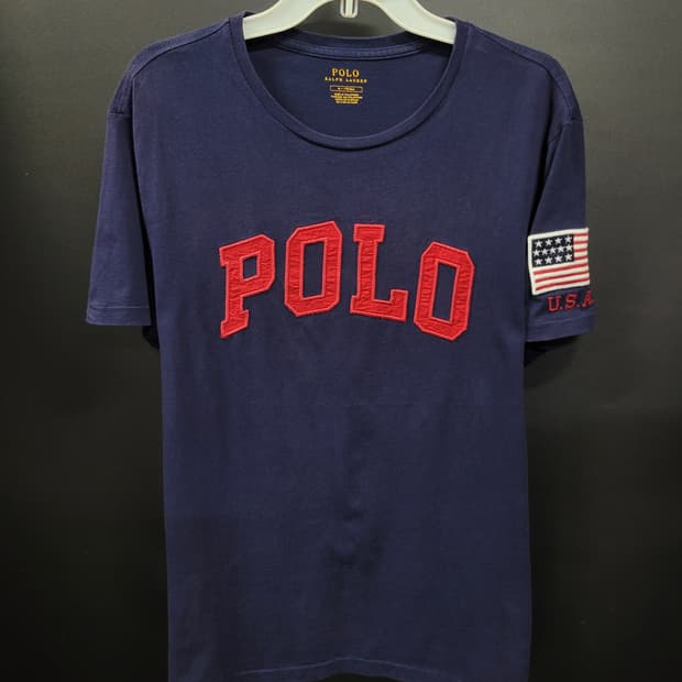 Ralph Lauren 랄프로렌 빈티지 폴로 성조기 와팬 셔츠