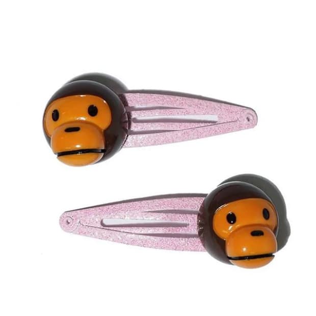 (새상품) 베이프 베이비 마일로 핑크 핀 삔 세트