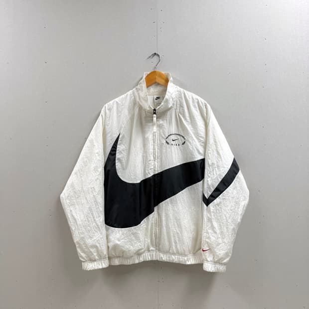 남성 M~L / 나이키 빅스우시 우븐 바람막이 흰검