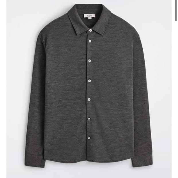 COS 울 블렌드 저지 셔츠 M