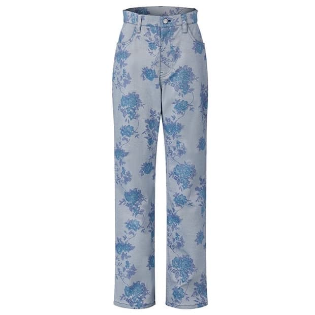 티크 teak blue rose pants (M사이즈)