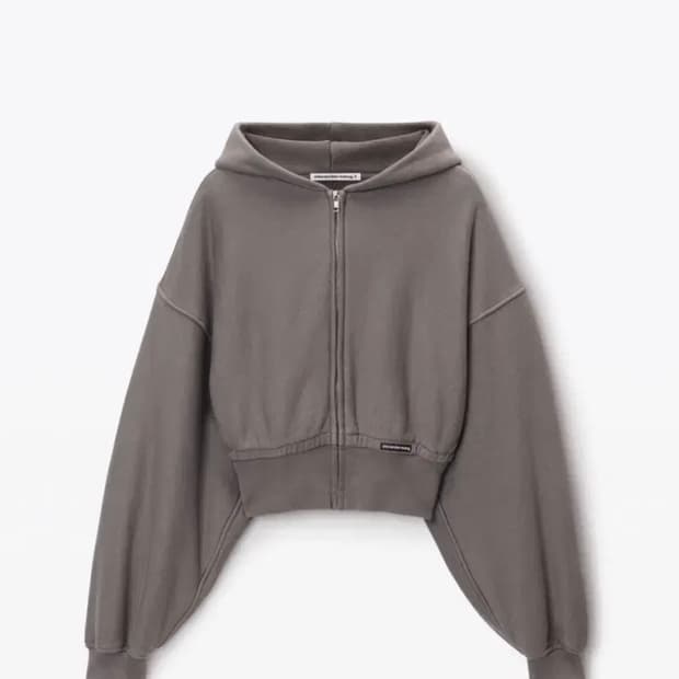ALEXANDERWANG  알렉산더왕 크롭 집업 후디