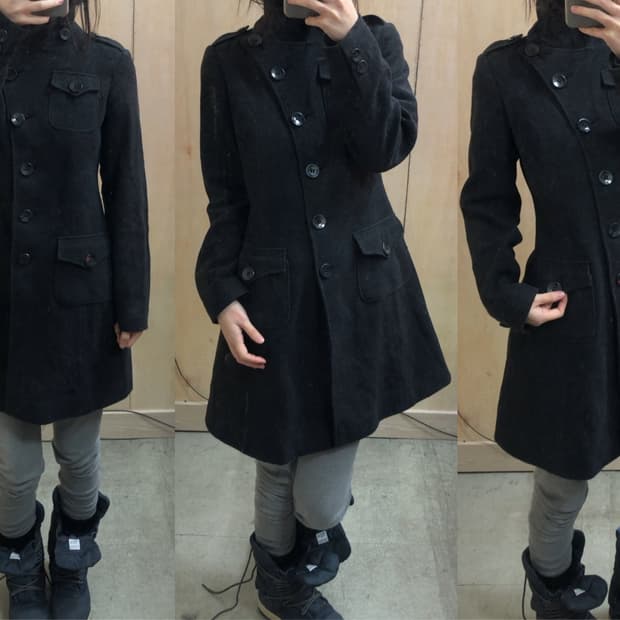 [직수입] 빈티지 울 코트