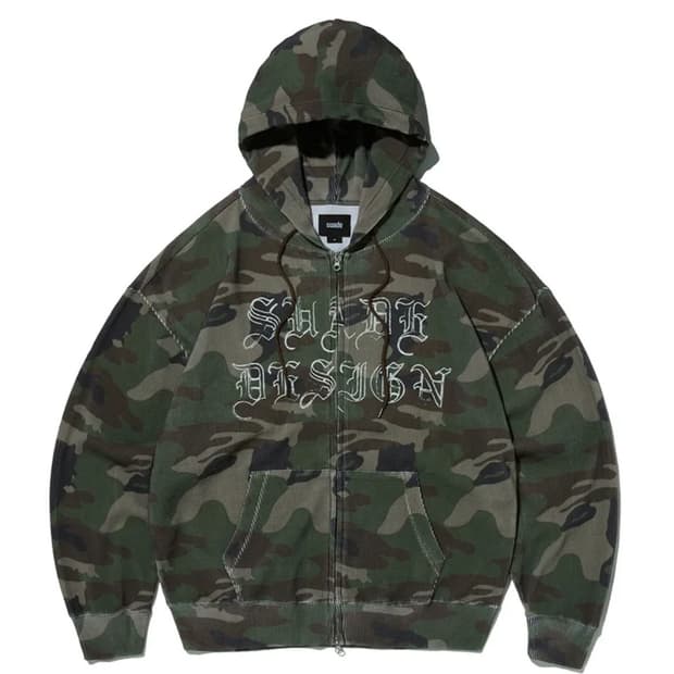 THERMAL CAMO HOOD ZIP UP [CAMO]